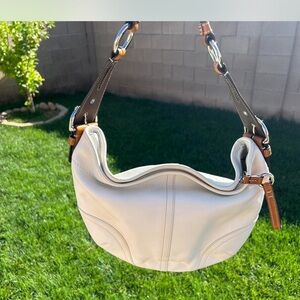 2004 Coach Legacy Ivory Hobo Shoulder Bag